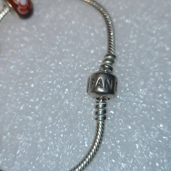 Vintage Pandora Charm Bracelet with Charms 925 - Picture 4 of 15